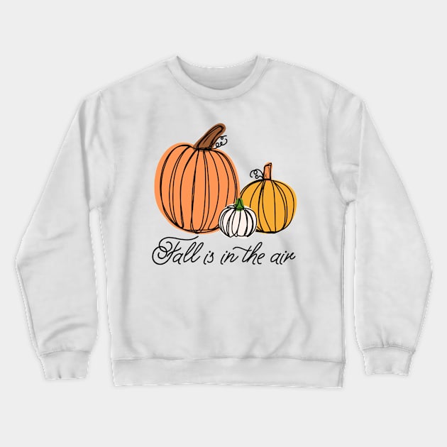 Fall Is In The Air Crewneck Sweatshirt by panco